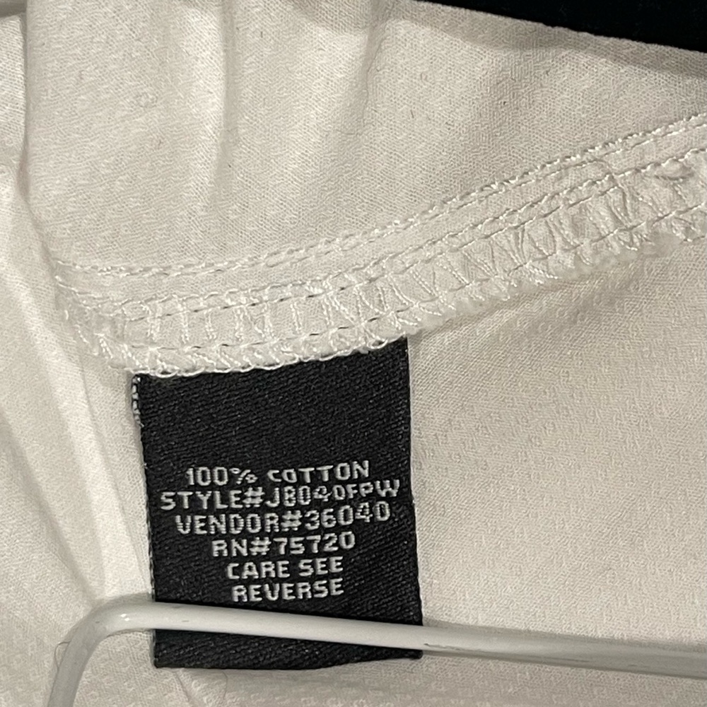 Buckle JB Holt White Cotton Short Sleeve Button Down XL - Picture 4 of 9